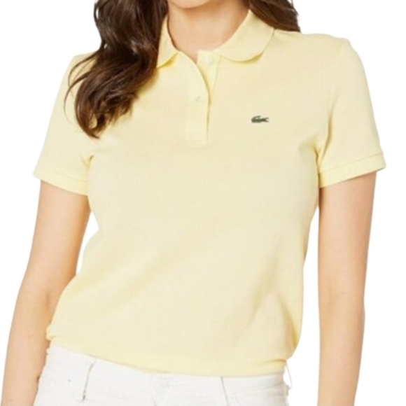 Lacoste Other - NWT Lacoste Girls Soft Yellow Polo Tee Size 44